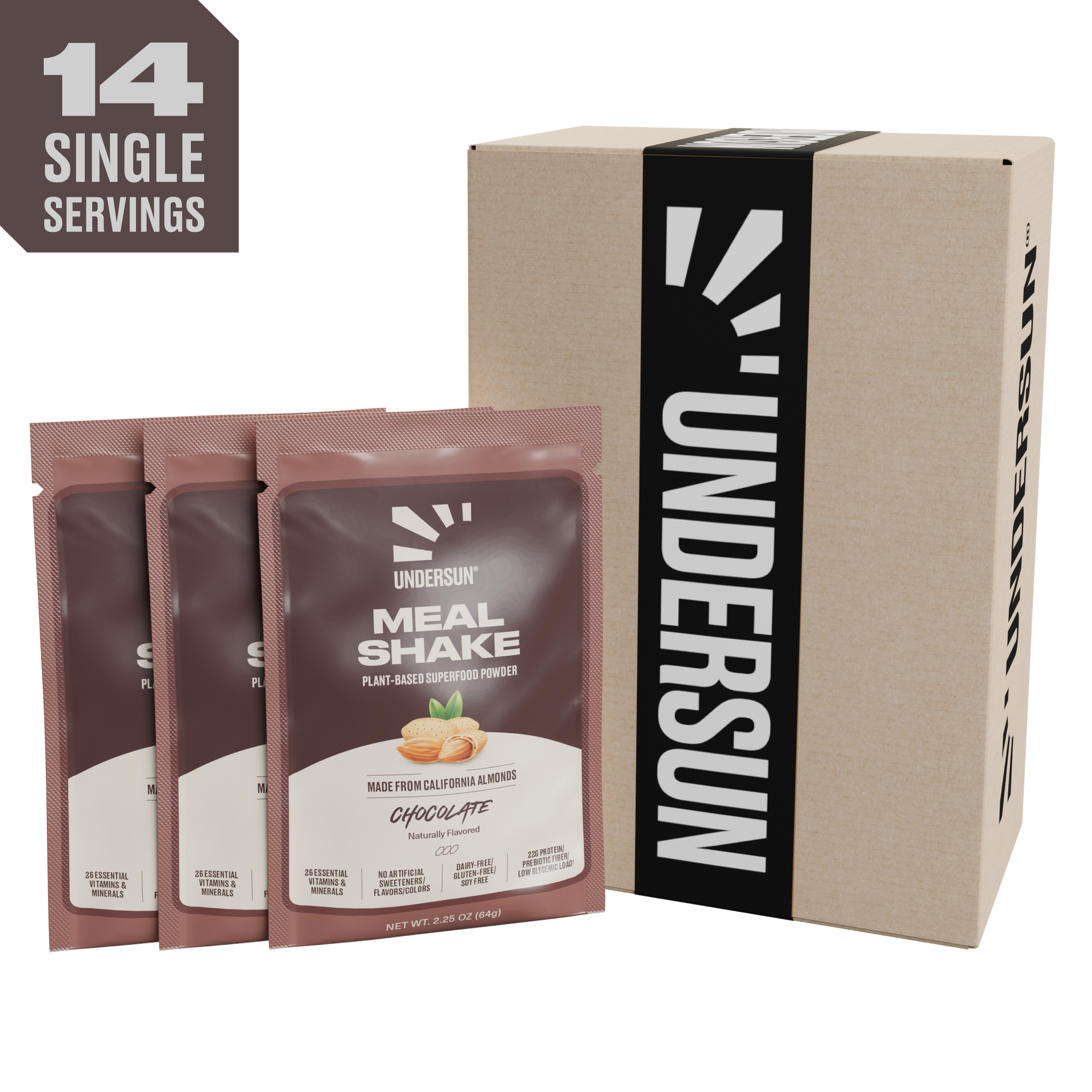 Undersun Meal Shake 14 Servings - 14 Servings / Chocolate - Undersun Fitness 